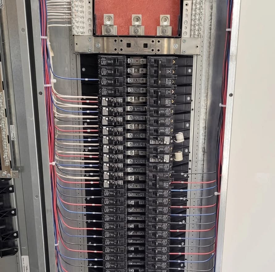 Immaculate breaker panel wiring
